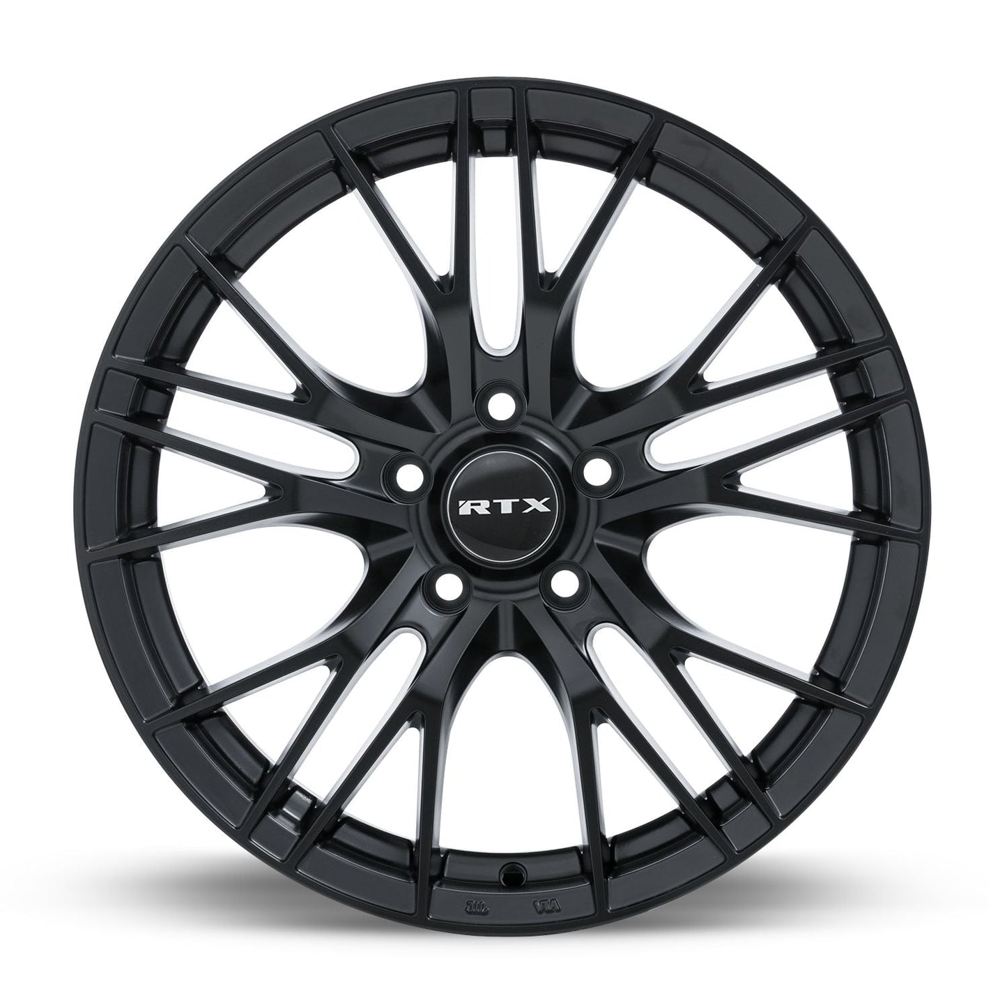 RTX Vertex Satin Black rim angle view