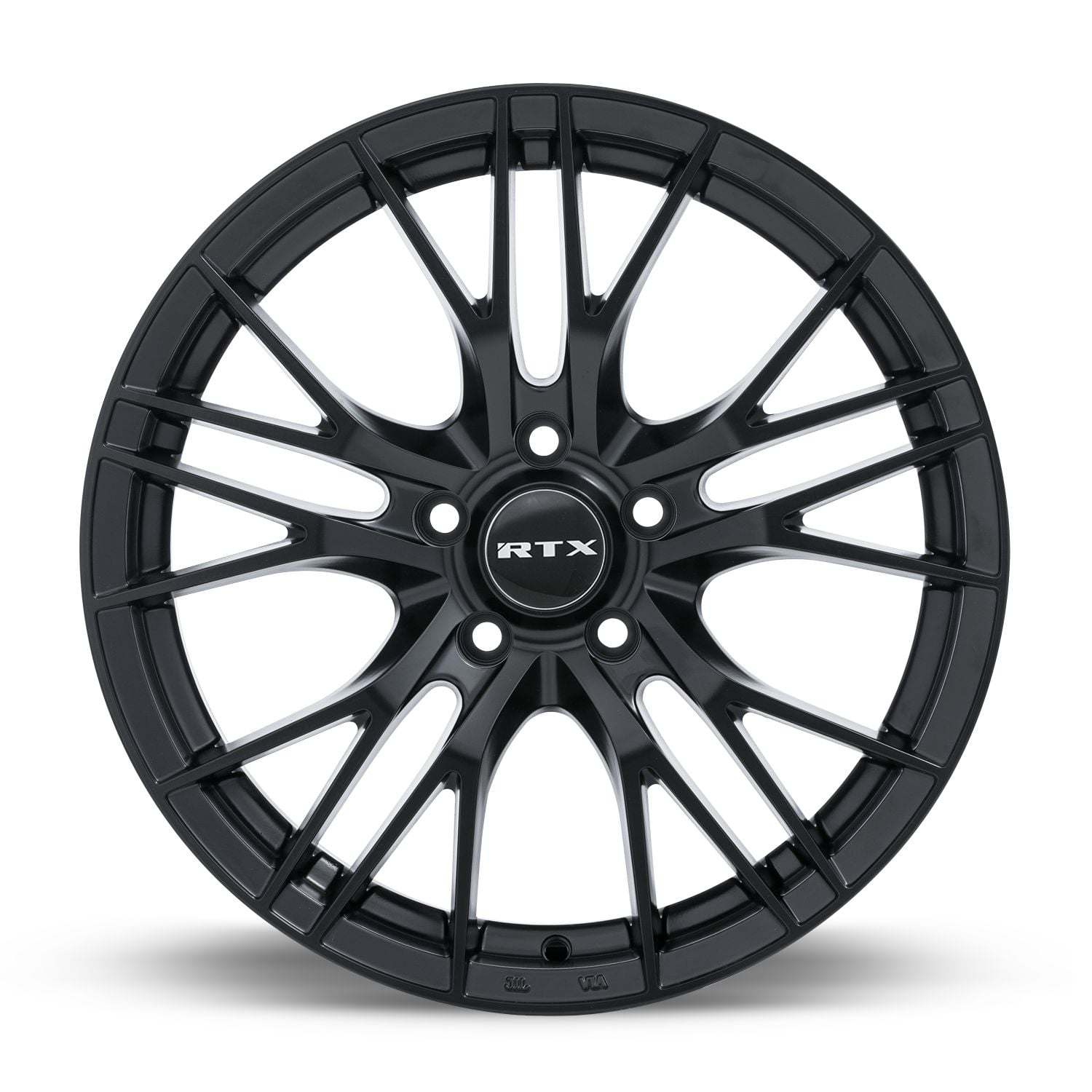 RTX Vertex Satin Black rim angle view