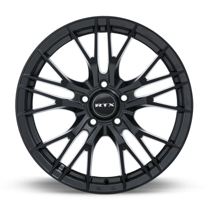 RTX Vertex Satin Black rim angle view
