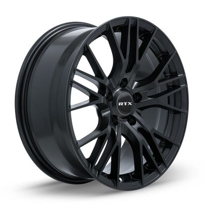 RTX Vertex Satin Black rim detail view