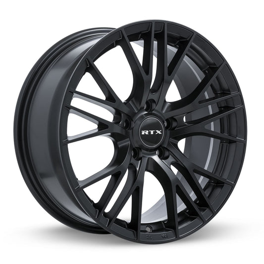 RTX Vertex Satin Black rim front view