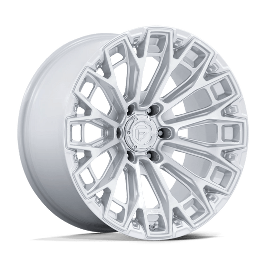 17x9 Fuel Trax Gloss Silver Machined Face Rims 6x139.7