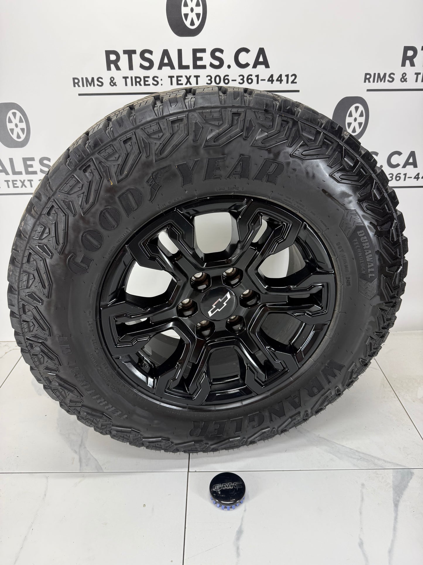 LT275/70R18 Goodyear Wrangler Territory MT on 18" Chevy Silverado ZR2 rim - R&T Sales
