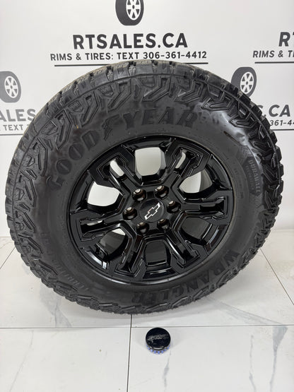 LT275/70R18 Goodyear Wrangler Territory MT on 18" Chevy Silverado ZR2 rim - R&T Sales