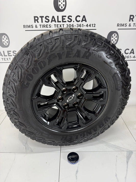 LT275/70R18 Goodyear Wrangler Territory MT on 18" Chevy Silverado ZR2 rim - R&T Sales