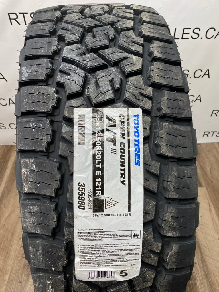 LT 35x12.5x20 Toyo OPEN COUNTRY A/TIII E All Weather Tires