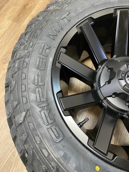 35x12.5x20 MT tires Fuel Rims Dodge Ram GM 2500 3500