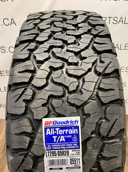 295/65/20 Bfgoodrich tires & rims 8x180 GMC Chevy 2500 3500
