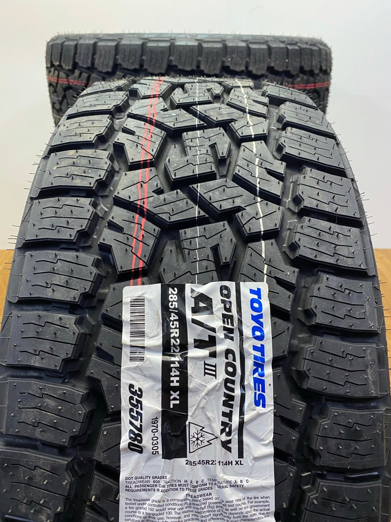 285/45/22 Toyo OPEN COUNTRY A/TIII XL All Weather Tires