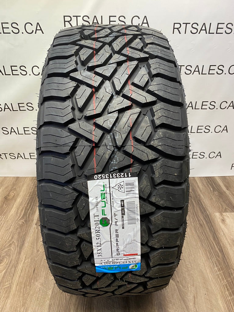 35x12.5x20 Fuel Gripper A/T 10 ply ALL Weather tires