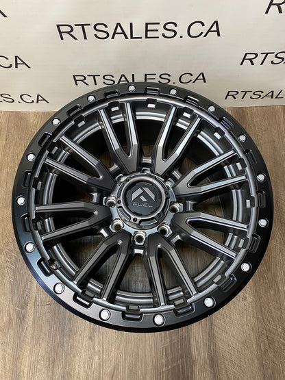 20x10 Fuel Rebel Rims 8x165