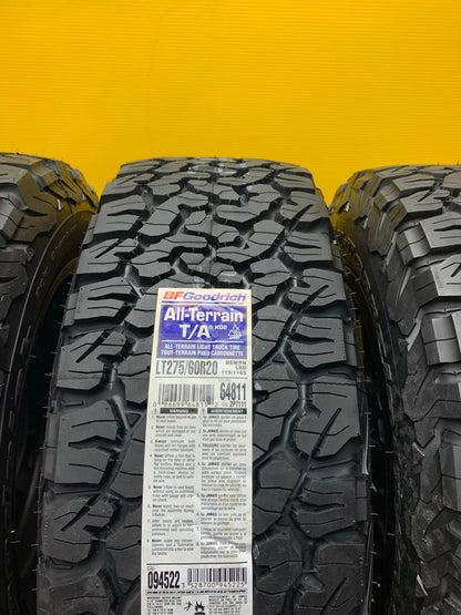 275/60/20 BfGoodrich on Fuel Rims 6x135 6x139 GM RAM FORD - R&T Sales 