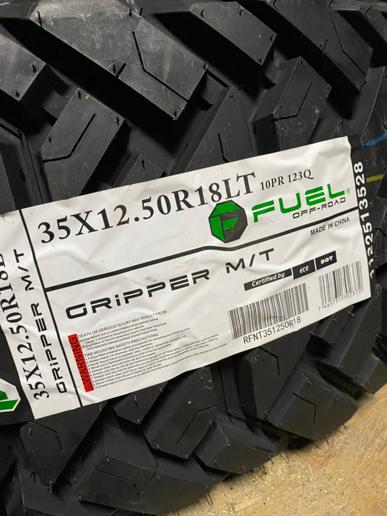LT 35x12.5x18 Fuel Gripper M/T E All Season Tires