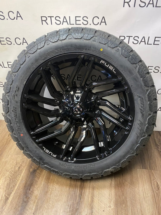 295/50/22 AT tires Fuel Rims 8x180 GMC Chevy 2500 3500
