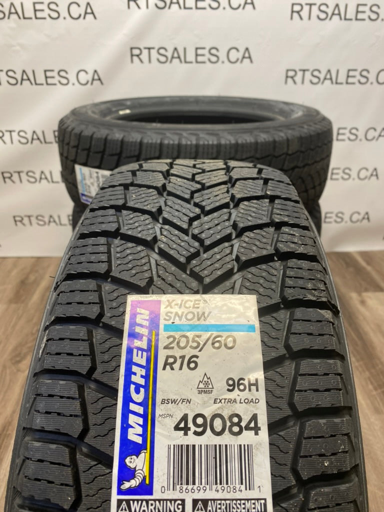 205/60/16 Michelin X-Ice snow winter tires