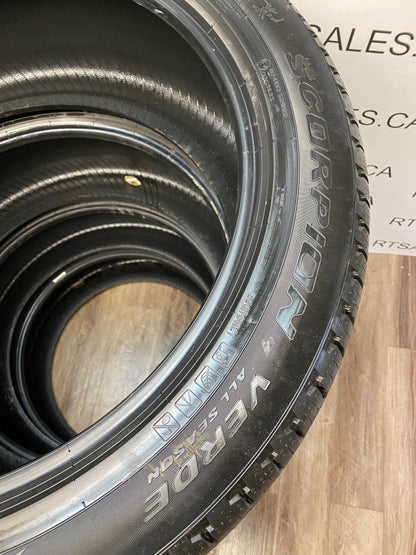 285/45/22 Pirelli  SCORPION VERDE A/S XL All Season Tires (Takeoffs)