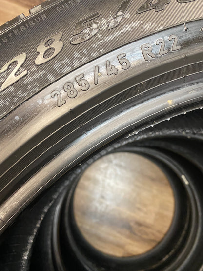 285/45/22 Pirelli  SCORPION VERDE A/S XL All Season Tires (Takeoffs)