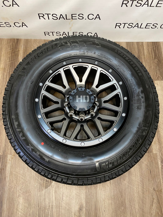 275/70/18 Michelin Tires on Rims Dodge Ram GMC Chevy 2500 3500