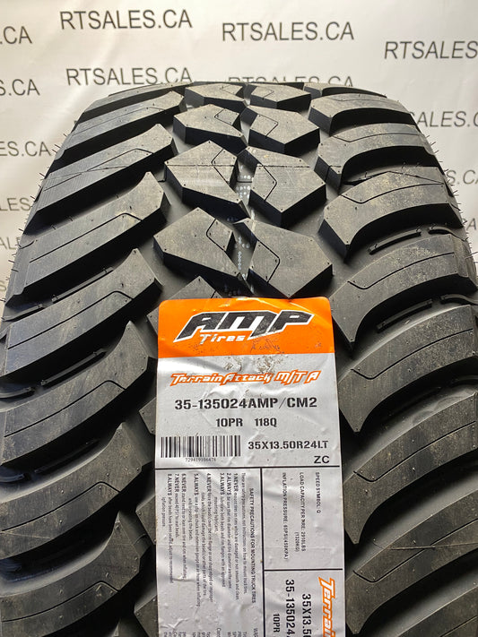 LT 35x13.5x24 Amp TERRAIN ATTACK M/T E Mud All Season Tires