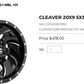 20x9 Fuel Cleaver Rims 5x139.7 5x150